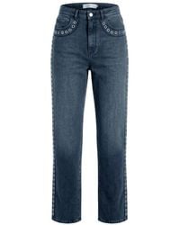 Marni - Eyelet-Embellished Jeans - Lyst