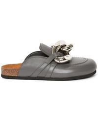 JW Anderson - Chain-Detail Leather Loafers - Lyst