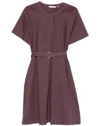 Xacus - Marissa Belted Short-Sleeve Mini Dress - Lyst