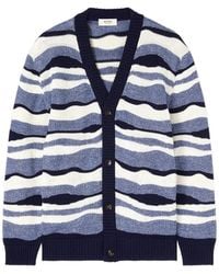 RETORI - Cardigan À Motif Vagues En Jacquard - Lyst