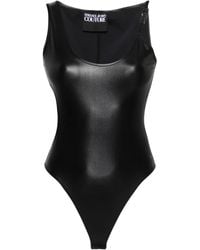 Versace Jeans Couture - Logo-Lettering Bodysuit - Lyst