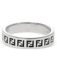 Fendi - Logo Ring - Lyst