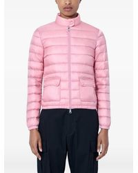 Moncler - Gefütterte Jacke Mit Logo-Patch - Lyst