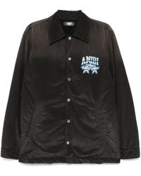 Amiri - Logo-Print Shirt Jacket - Lyst