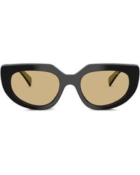 Prada - Oval-Frame Sunglasses - Lyst