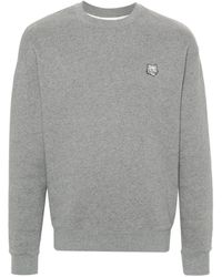 Maison Kitsuné - Bold Fox Head Cotton Sweatshirt - Lyst