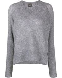 Lorena Antoniazzi - V-Neck Knitted Jumper - Lyst