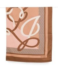 Liu Jo - Logo-Print Square Scarf - Lyst