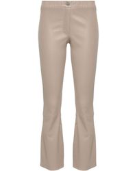 Arma - Lively Leather Flared Trousers - Lyst