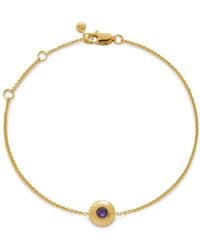 Monica Vinader - 18Kt Vermeil February Birthstone Bracelet - Lyst