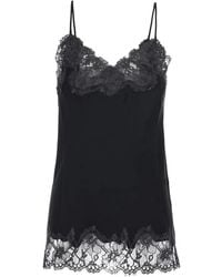 Gold Hawk - Marilyn Lace-Trim Silk Top - Lyst