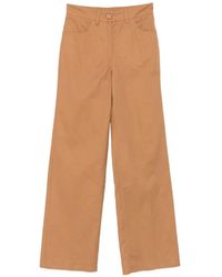 Momoní - Olivina Wide-Leg Tailored Cotton Trousers - Lyst