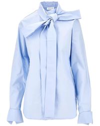 7 For All Mankind - Tie-Neck Shirt - Lyst