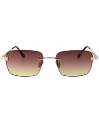 Tom Ford - Jake Rectangle-Frame Sunglasses - Lyst