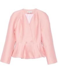 Stine Goya - Peplum-Hem V-Neck Jacket - Lyst