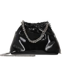 Stella McCartney - Falabella Mini Drawstring Bag Crinkled Patent Alter Mat - Lyst