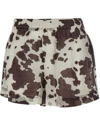 MC2 Saint Barth - Meave Animal-Print Shorts - Lyst