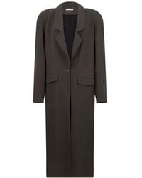 The Mannei - Abrigo Con Botones Y Hombreras - Lyst