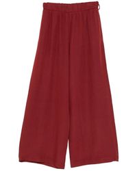MOUTAKI - Elasticated-Waist Cropped Palazzo Pants - Lyst