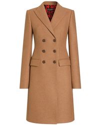 Dolce & Gabbana - Dolce Double-Breasted Wool Coat - Lyst