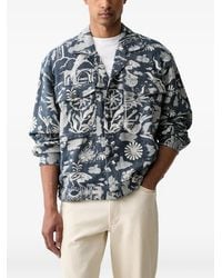 Scotch & Soda - Jacquard-Patterned Button-Up Jacket - Lyst