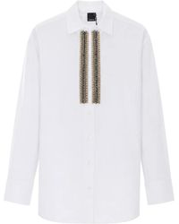 Pinko - Embellished Long-Sleeve Shirt - Lyst