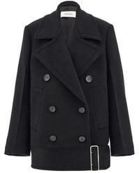 Ferragamo - Brushed-Finish Peacoat - Lyst