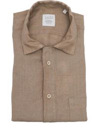 Xacus - Linen Button-Fastening Shirt - Lyst