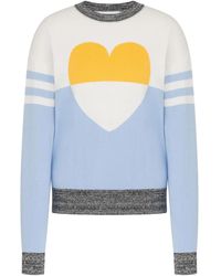 Moschino - Heart-Motif Crew-Neck Sweater - Lyst