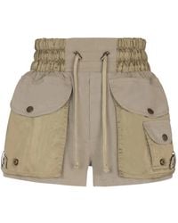 Balmain - Cargo Shorts With Elastic Waist - Lyst