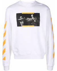 Off-White c/o Virgil Abloh - Sweater Met Print - Lyst