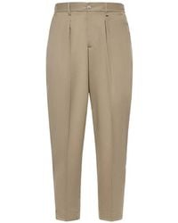 Giuliano Galiano - Korb Pleated Wool Trousers - Lyst