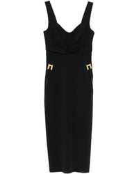 Elisabetta Franchi - Abito Corto Con Scollo A Cuore - Lyst