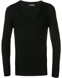 Dolce & Gabbana - Pullover Mit V-Ausschnitt - Lyst