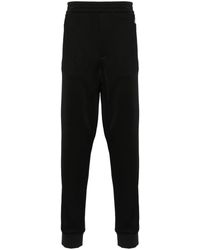 Alexander McQueen - Embroidered-logo Contrast-panel Track Pants - Lyst
