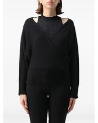 SIMONA CORSELLINI - Cut-Out Embellished Sweater - Lyst