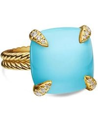 David Yurman - 18Kt Châtelaine And Diamond Ring (14Mm) - Lyst