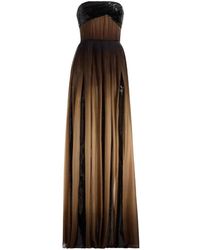 Elie Saab - Sequin-Embellished Gradient-Print Maxi Dress - Lyst