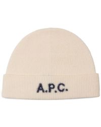 A.P.C. - Logo-Jacquard Hat - Lyst