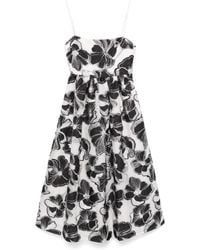 Stine Goya - Midi-Jurk Met Anemoon Jacquard - Lyst