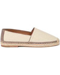 Brunello Cucinelli - Raffia And Leather Espadrilles - Lyst
