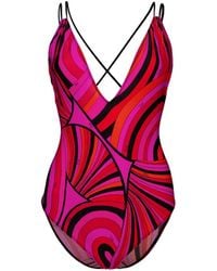 PUCCI - Iride-Print Swimsuit - Lyst