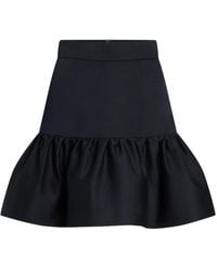 Patou - Ruffled Mini Skirt - Lyst