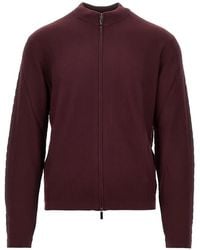 Emporio Armani - Wool Cardigan - Lyst