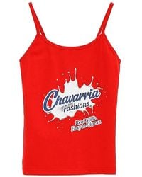 Willy Chavarria - Graphic-Print Tank Top - Lyst