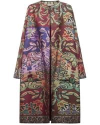 Pierre Louis Mascia - All-Over Pattern Coat - Lyst
