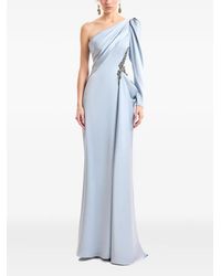 Gemy Maalouf - One-Shoulder Beaded-Embellished Dress - Lyst