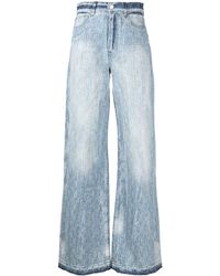 Amiri - Weite Jeans mit Jacquard-Logo - Lyst