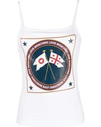 Love Moschino - Graphic Logo-Print Top - Lyst