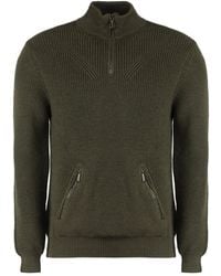 Moorer - Ribbed-Knit Half-Zip Pullover - Lyst
